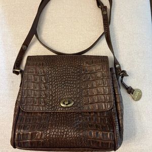 Vintage Brahmin Crocodile Crossbody Bag